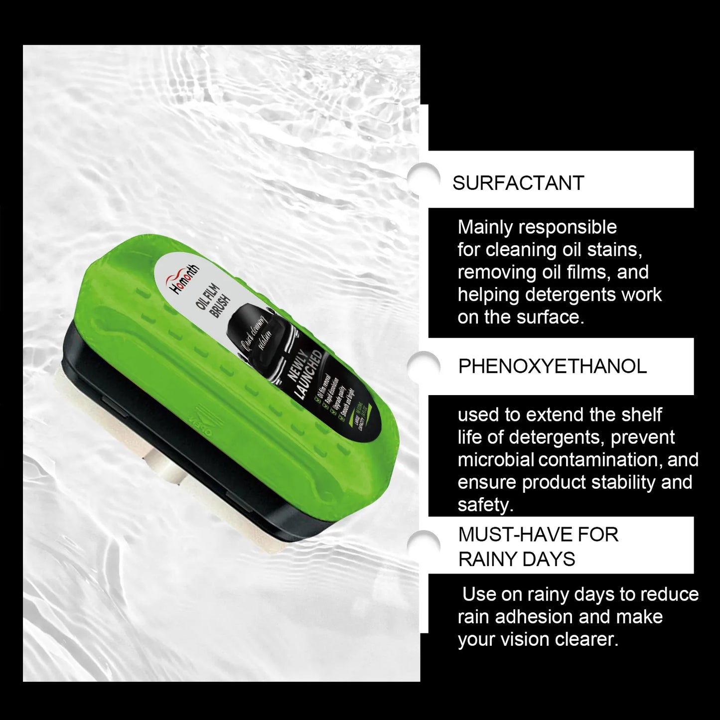 Car Oil Film Cleaning Brush Set